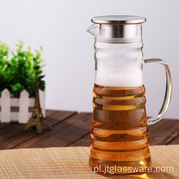 Żaroodporny szklany dzban na napoje do domowego soku